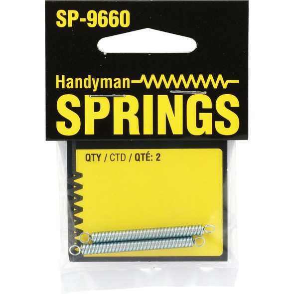 Prime-Line Handyman 0.020 Ga 5-32 In. x 1-7-8 In. Extension Spring (2-Pack) SP 9660 748506
