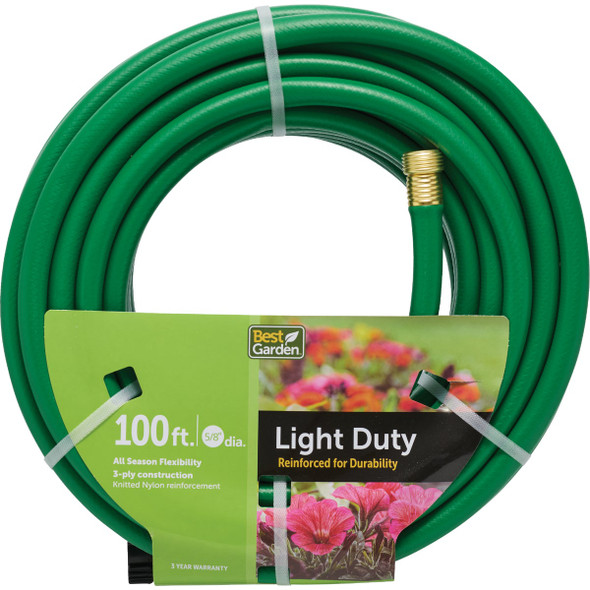 Best Garden 5/8 In. x Dia. 100 Ft. L. Light-Duty Garden Hose 707473
