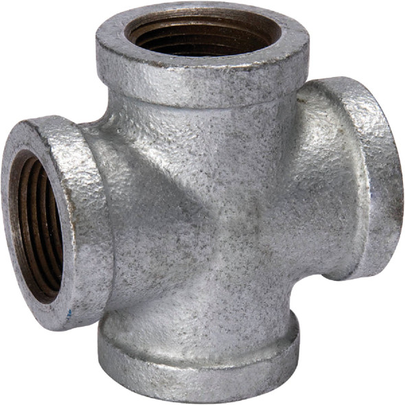 Southland 1 In. Malleable Iron Galvanized Pipe Cross 511-005HC