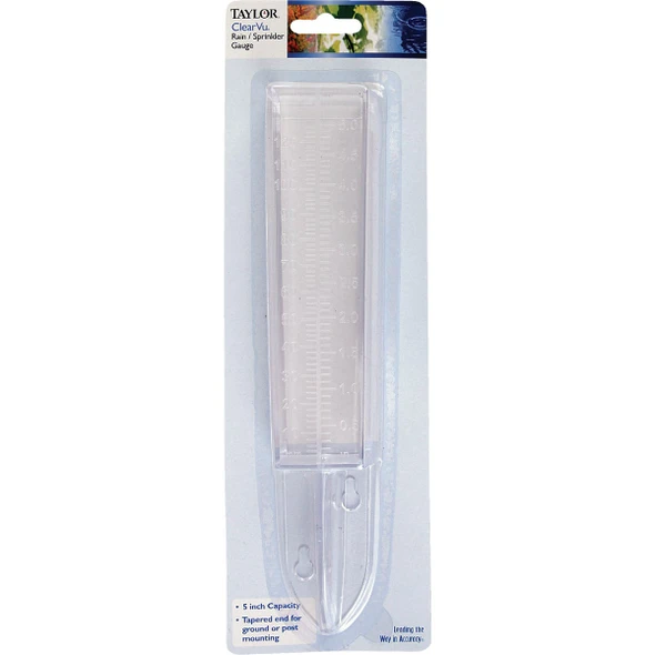 Taylor 5 In. Plastic Clear-Vu Rain Gauge 2703N 603422