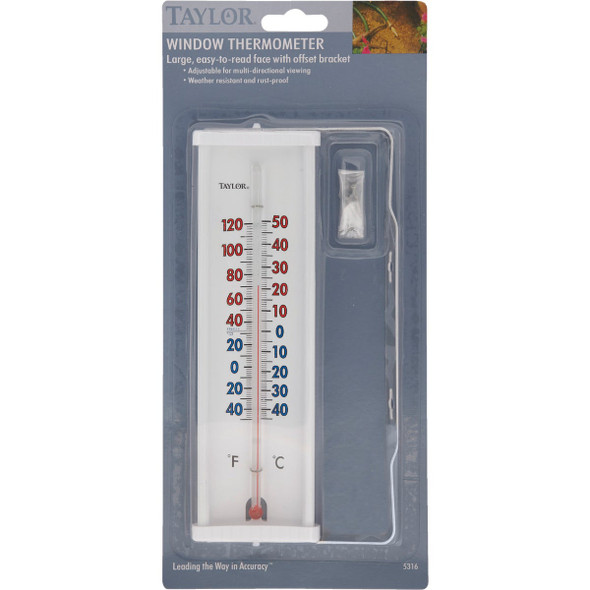Taylor 8 In. Tube Outdoor Window Thermometer 5316N 639697