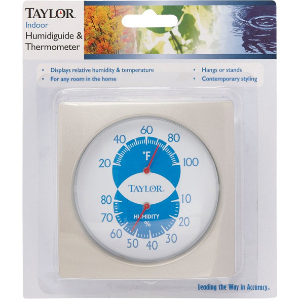 Taylor Fahrenheit Analog 20 to 100 F Hygrometer & Thermometer 5504 604402