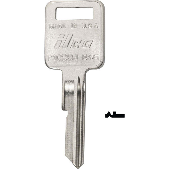 ILCO AMC Nickel Plated Automotive Key B46 / P1098J (10-Pack) IAL3281703B