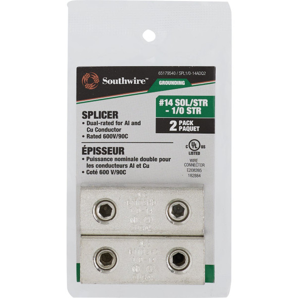Southwire #14 STR #1-0 STR Splicer (2-Pack) 65179540 538884