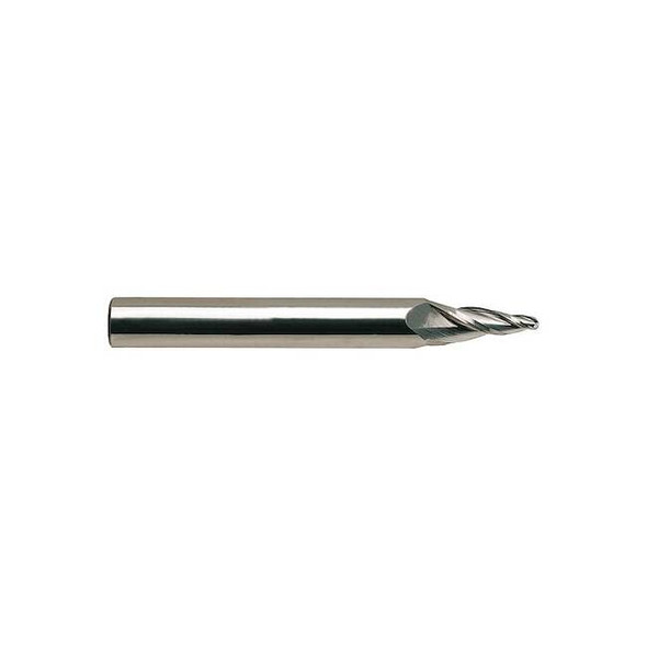 Yg-1 Tool Tapered End Mill, 0.25 in, Carbide 88556