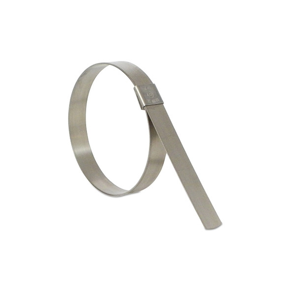 CP Series Center Punch Clamp, 1.375 in dia, 3/8 in Wide, 0.025 in Thick, 201 Stainless Steel