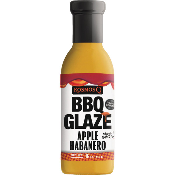 Kosmos Q 16 Oz. Apple Habanero BBQ Glaze KOS-AH-GLAZE- Single