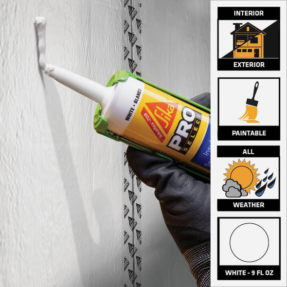 Sikaflex 9 Oz. White Insulation Sealant & Adhesive 828283 798252