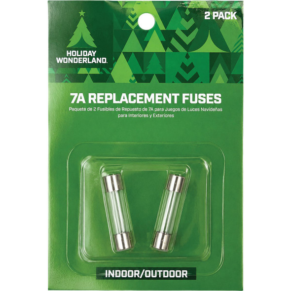 Home Impressions 7A Glass Christmas Light Set Fuses (2-Pack) KT-2024-B10