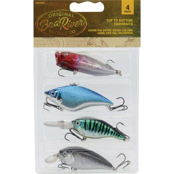 BadRiver 4-Piece Assorted Fishing Lure Kit BRHB4PK