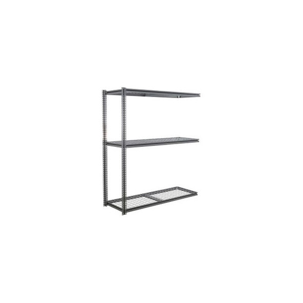 Global Industrial 3 Shelf Heavy Duty Boltless Shelving Z Beam Add On 72Wx36Dx84H