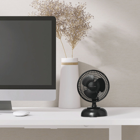 Denali Aire 6 In. 2-Speed Black Convertible 2-in-1 Clip-On Desk Fan 1DAFD6E 523488