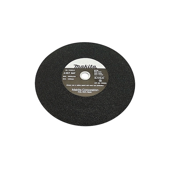 Ferrous Metal Abrasive Cut-Off Wheel, 16 in, 1 in Arbor, 36 Grit, 3380 rpm