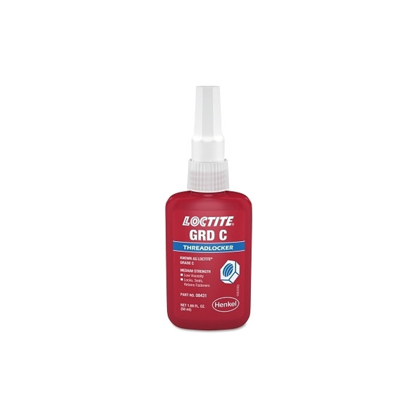 Grade C Threadlocker, 50 mL, Fluorescent Blue