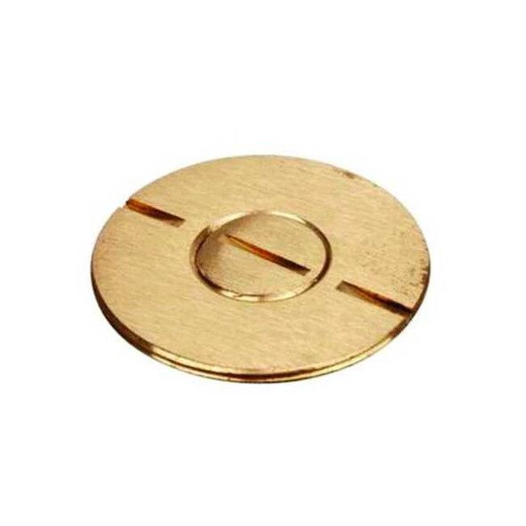 Steel City Floor Sub-Plate, Floor Box Type, 1 Gang, Brass 690-SC