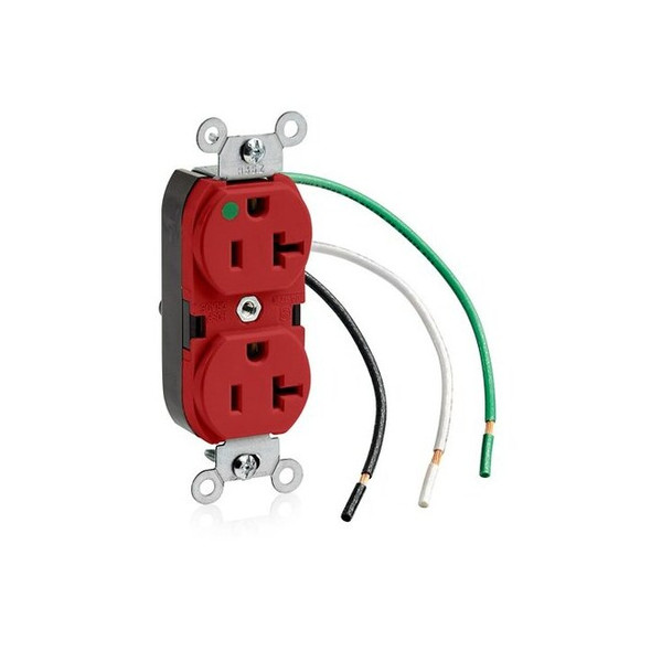 Leviton Duplex Receptacle/Oultet, 20 Amp 8300-LR