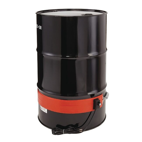 Heavy Duty Drum/Pail Heater,Mid-Temp,55 Gallon,120VAC,1200W,70"L x 4"W