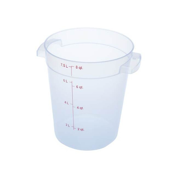 Carlisle Foodservice Food Storage Container,Color Clear,8 qt 1096630 Pack of 12