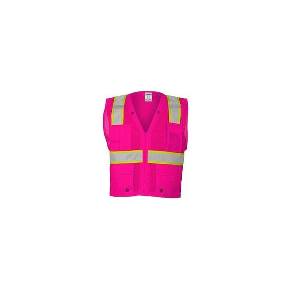 Kishigo Safety Vest,Pink,Size L/XL B107-L-XL