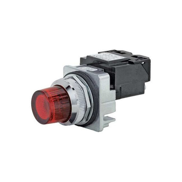 Siemens Pilot Light,LED,Full Voltage,Red,30mm 52PL5D2XB