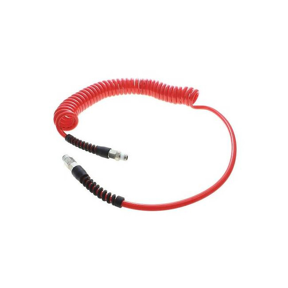 Atp Coiled Air Hose Assembly,3/8" ID x 8 ft. TT-38-10-R-RS-QC