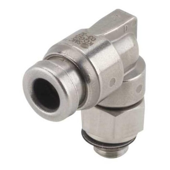 Smc 10/32" x 5/32" Tube x UNF SS Male 90 Degree Elbow KQG2L03-32