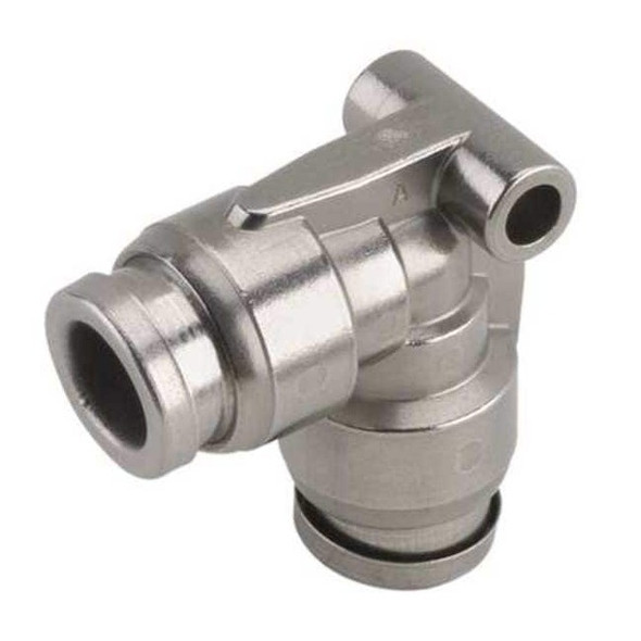 Smc Elbow,SS,Push-Fit1/4in,Push-Fit1/4in KQG2L07-00