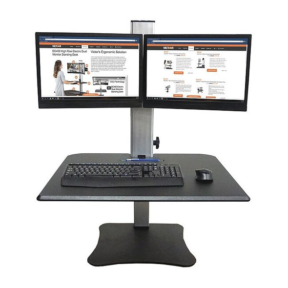 Victor Technology Standing Desk Converter,28 in W,Black DC350A