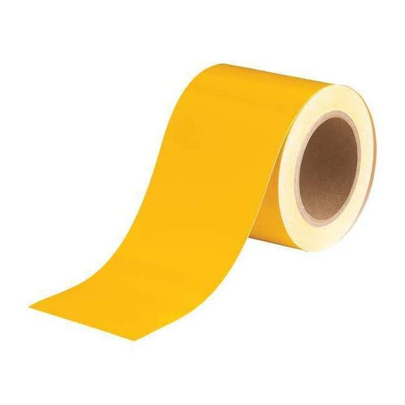 Brady Pipe Marking Tape,Yllw,4in W,90ft Roll L 36287