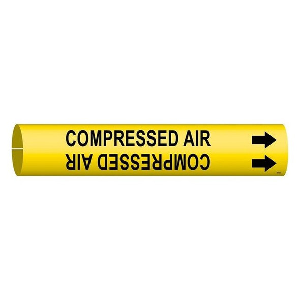 Brady Pipe Mrkr,Compressed Air,2-1/2to3-7/8 In, 4032-C 4032-C