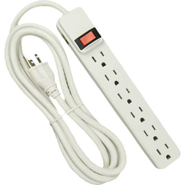 Master Electrician 60Outlet White XL Power Strip PS-669 8FT