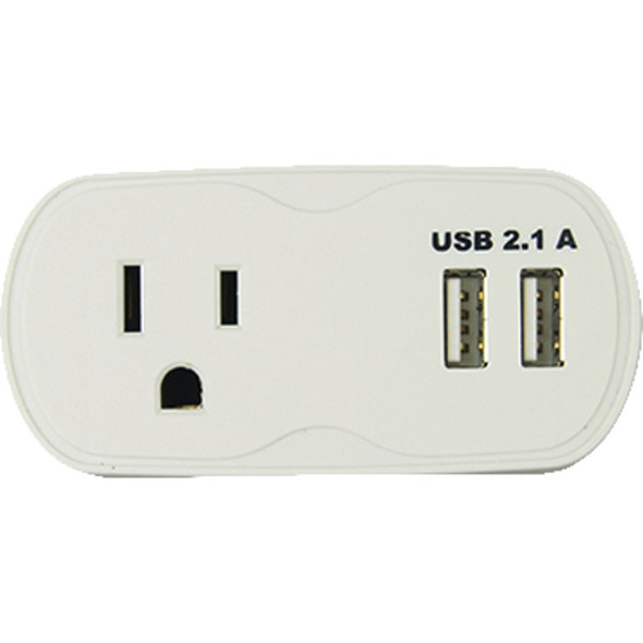 Master Electrician 1-Outlet White Surge Tap CT-085B-1