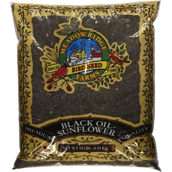 Meadow Ridge Farms 10 Lb. Black Oil Sunflower Wild Bird Seed B200010