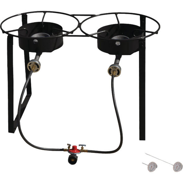 King Kooker 54,000 BTU 2-Burner Portable Propane Camp Stove CS2016