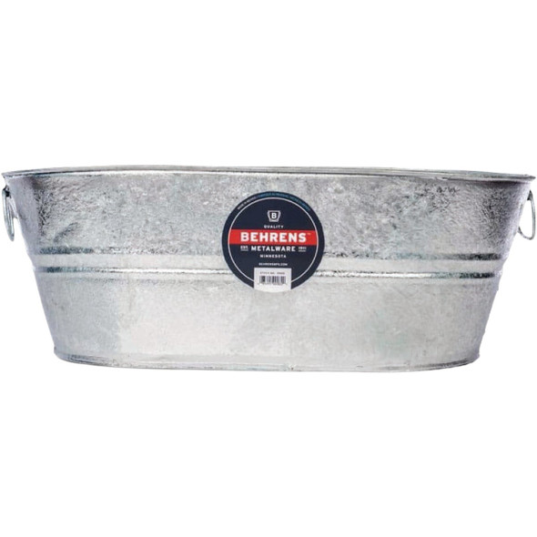 Behrens 7.5 Gal. Hot Dipped Steel Oval Tub 1-OV