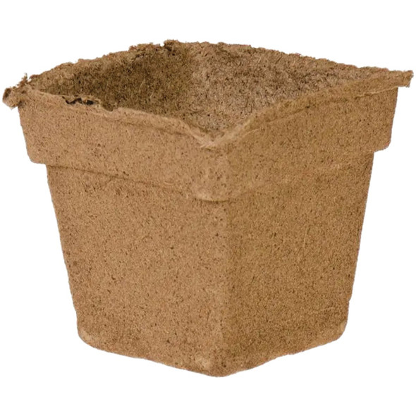 Summit CowPots #4 Square Cow Manure Grow Pots (12-Pack) 00102