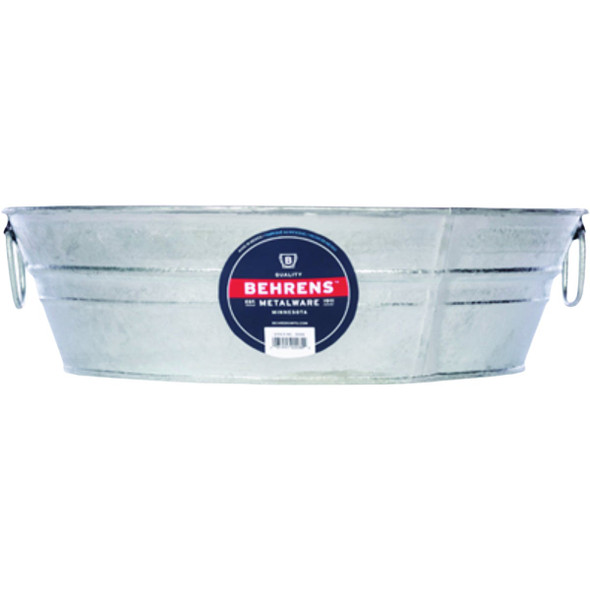 Behrens 3 Gal. Hot Dipped Steel Mini Round Low Flat Tub 105LFT