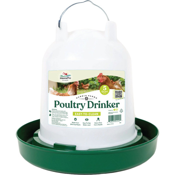 Harris Farms 5 Qt. Hanging Poultry Drinker 1000261