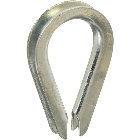 National Rope Thimbles, Zinc Plated, 1/8 In. N176-792