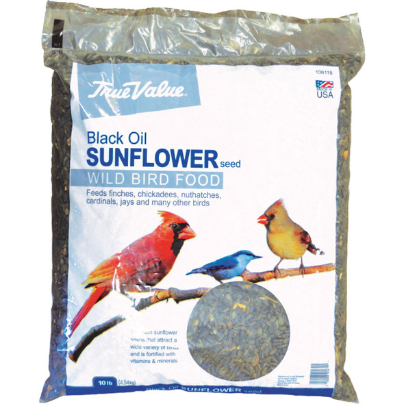 True Value 10 Lb. Black Oil Sunflower Wild Bird Seed B115910