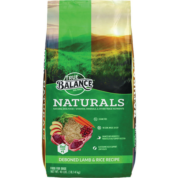 True Balance Naturals 40 Lb. Deboned Lamb & Rice Dry Dog Food 12606
