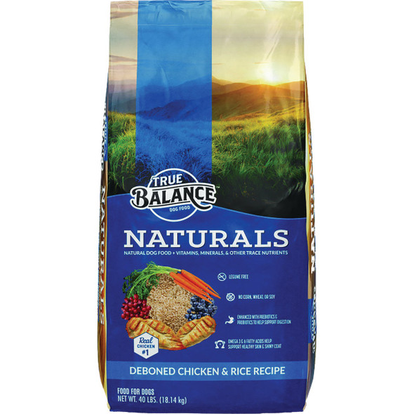 True Balance Naturals 40 Lb. Deboned Chicken & Rice Dry Dog Food 12605