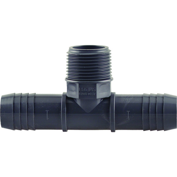 Plumbeeze 1 In. MIP Poly Insert Tee UPPMT-10