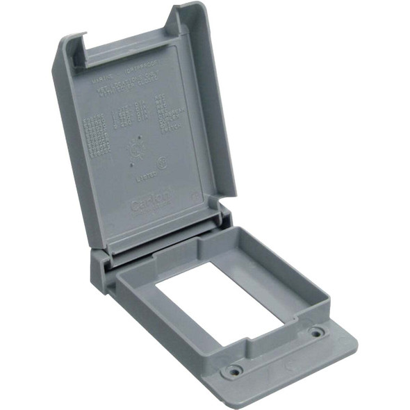 ABB 4.75 In. Polycarbonate Vertical Mount Weatherproof Box Cover E98GFCN-CAR