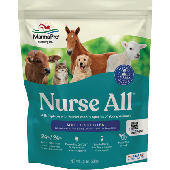 Manna Pro Nurse All 3.5 Lb. Multi-Species Milk Replacer 1000362