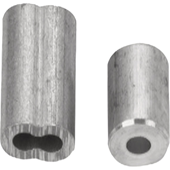 Campbell 1/4 In. Aluminum Cable Ferrule & Stop Set (2-Piece) B7675454