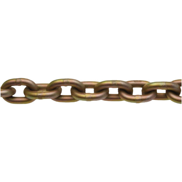 Campbell 1/4 In. x 65 Ft. Grade 70 Yellow Chromate Transport Chain T0510426