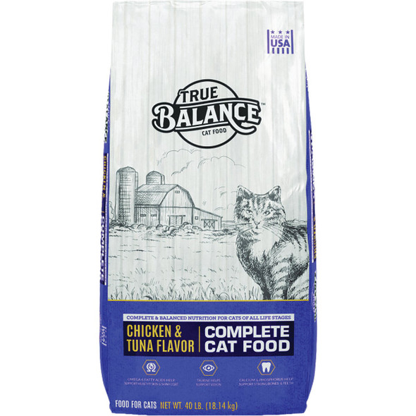 True Balance 40 Lb. Chicken & Tuna Complete Dry Cat Food 12610