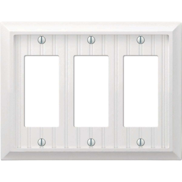 Amerelle Cottage 2-Gang White BMC Wall Plate 269RRW