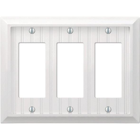 Amerelle Cottage 2-Gang White BMC Wall Plate 269RRW